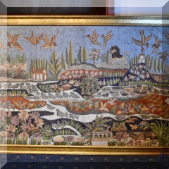 A05. Large chain stitch landscape. 41”h x 62”w - $350